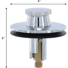 Daisy Store 88599 Kaldır ve Döndür Küvet ve Banyo Gider Tıpası, Krom