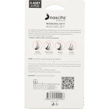 Daisy Store 4'lü Silikon Tasarım Maskara ve Kaş Şekillendirme Fırçası