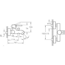Daisy Store Minimax S A41994 Banyo Bataryası Krom