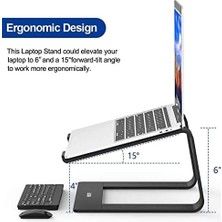 Daisy Store M5 Alüminyum Ergonomik Katlanır Bilgisayar Standı Bilgisayar Yükseltici 10 –17 Inç