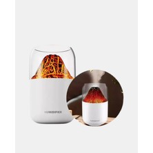 280ML Alev Işıklı Ultrasonik Hava Nemlendirici Sessiz ve USB Şarjlı