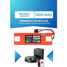 Electroll Roborock S8 Pro Plus Batarya 5200MAH Pil Robot Süpürge Bataryası