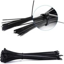 Daisy Store 2,5X150 Siyah Kablo Bağı & Plastik Kelepçe & Cırt Kelepçe 100 Adet (Paket)