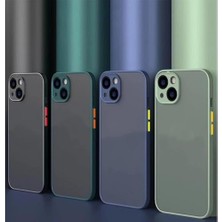 Daisy Store 11 Uyumlu Kamera Korumalı Mat Transparan Plastik Arka Kapak Tpu Silikon Kenarlar Şık ve Dayanıklı Koruma Hux Kılıf Kapak (Siyah)