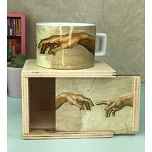 Daisy Store Michelangelo Yaratılış Tasarımlı Kutulu Kupa