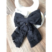 Sp Accessories Fiyonk Kurdele Model Siyah Otomatik Klipsli Toka