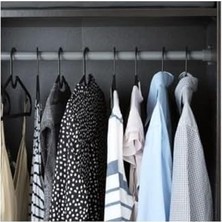 Daisy Store Spruttıg Hafif Elbise Askısı, Siyah, Plastik, 39 Santimetre - 30'lu Set