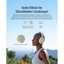 Daisy Store Soundform Isolate Gürültü Önleyici Kablosuz Kulaklık (Kum) – Mikrofonlu, 60 Saat Pil, Derin Bas, Cloudcushion Konfor, Bluetooth Kulak Üstü Kulaklık