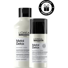 L'Oréal Professionnel Serie Expert Metal Detox Renkli Açıcı ile Işlem Görmüş Saçlara Saç Bakım Seti