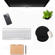 Daisy Store Mouse Pad Bilek Destekli Jel Mouse Pad,ergonomik Kaymaz Taban,oyun ve Ofis Için Fare Altlığı,suya Dayanıklı, Renk Seçenekli, 26X21CM Ideal Ölçü (Siyah)