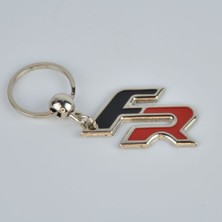 Stilix Garage Seat Uyumlu Leon Ibiza Cupra Uyumlu Fr 3D Krom Anahtarlık