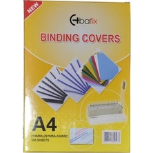 Bafix A-4 Mat Mor Pvc Cilt Kapağı 160 Micron 100'lü Fon Kartonu 210x297 mm