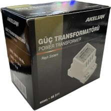 Daisy Store AK-311 Zil Trafosu 220V Giriş 15-24V Çıkış – 15W Ray Tipi Trafo | Kapı Zili ve Otomatikleri Için Güç Kaynağı