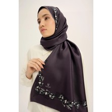 Maisa Bade Mulberry Ipek Şal 70*190 cm - Mürdüm