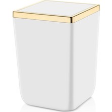 Daisy Store Çöp Kovası 6 Lt Beyaz Altın