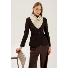 Maisa Lal Tivil Ipek Eşarp 90*90 cm - Bej