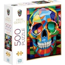 Daisy Store Renkli Kuru Kafa 500 Parça 2,2mm Kalınlık 48X33CM Profesyonel Hobi Puzzle Yapboz Serisi
