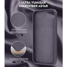 Daisy Store Kılıf Ince Sıvı Silikon 3 Katmanlı Tam Kaplamalı Yumuşak Jel Kauçuk Kılıf Kapak, Gri (16E 30)