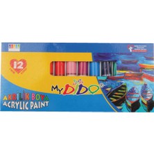 Südor Mydido Akrilik Boya 12X9 ml Tüp My14 Çocuklar İçin Güvenli Ve Dayanıklı Boya Seti