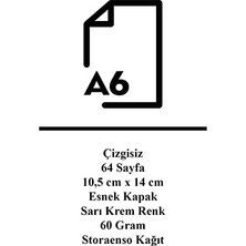 Daisy Store Motifleri Defter Seti 2, Çizgisiz, 64 Sayfa, 10.5X14CM