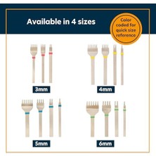 Daisy Store Dikiş Keski Seti, 4 Mm, Paslanmaz Çelik, Deri El Sanatları Kendin Yap Için