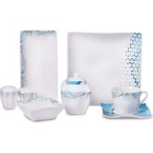 Daisy Store Link 28 Parça Kare Kahvaltı Takımı