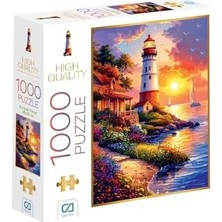 Daisy Store Kıyıdaki Fener 1000 Parça 2,2mm Kalınlık 48X68CM Profesyonel Hobi Puzzle Yapboz Serisi