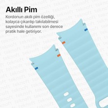 Daisy Store Galaxy 7/6/5/4/fe Serisi (40MM/44MM), 6/4 (47MM/43MM/42MM) ve 5 Pro (45MM) Için Yumuşak ve Konforlu Wave 20MM Silikon Kordon