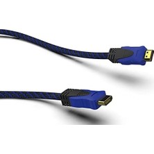Daisy Store Ihh-01 HDMI To HDMI 1.8mt Altın Uçlu Kablo, Mavi