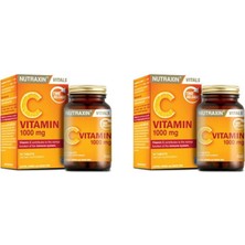 Nutraxin Vitamin C 1000 Mg Takviye Edici Gıda 30 Tablet x 2 Yetişkinler İçin Güçlü Destek