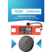 Electroll Roborock S8 Plus Batarya 5200MAH Pil Robot Süpürge Bataryası