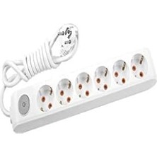 Daisy Store 6lı Anahtar-Topraklı Kablolu Ç.k 5m Priz