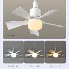 Daisy Store 62W, Fan LED Tavan Vantilatörü, 3 Renk Işık, 3 Hız Kademeli, Uzaktan Kumandalı, E27 Duy, Beyaz