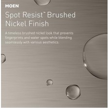 Daisy Store WS84922SRN Conway Iki Kollu Düşük Ark Banyo Musluğu, Nokta Dayanıklı Fırçalanmış Nikel