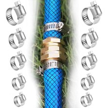 Daisy Store 10 Adet Metal Ayarlanabilir Hortum Kelepçesi Seti – Solucan Dişli Boru Kelepçesi, Su Borusu, Tesisat, Otomotiv, Mekanik ve Ev Kullanımı Için Uygun