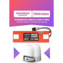 Electroll Roborock Qrevo Curv 2 Pro Batarya 7000MAH Pil Robot Süpürge Bataryası