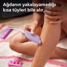 Daisy Store Epilasyon Cihazı, Taşınabilir Kompakt Tasarım, Hassas Bölge ve Masaj Başlığı, Yıkanabilir, 4 Haftaya Kadar Pürüzsüzlük, Lila Renk, BRE237/05