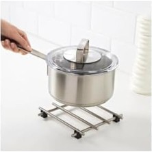 Daisy Store Ikea Lamplig Altlık, 17,8 x 17,8 Cm, Paslanmaz Çelik