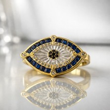 Theory Jewelry Minimal Nazar Göz Taşlı Yüzük | Paslanmaz Çelik | Alerji Yapmaz | Kararma Yapmaz | Ayarlanabilir