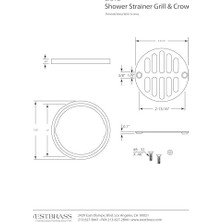 Daisy Store D312 Duş Süzgeç Set Taç ve Izgara, D312-26