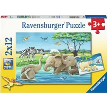 Daisy Store 2X12 Parça Yavru Hayvanlar Puzzle