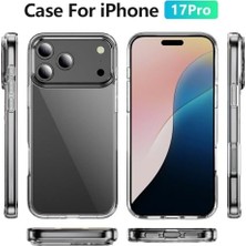 Daisy Store 17 Pro ile Uyumlu Şeffaf Silikon Kılıf Şok Emici Özellikli Full Kasa Koruma Sağlayan Şeffaf Kılıf