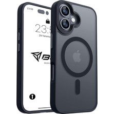 Daisy Store Için Kılıf Kamera Korumalı Şarj Özellikli Mat Şeffaf Renkli Kılıf (16 Siyah)