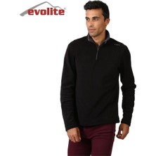Evolite Fuga Erkek Mikro Polar Sweater - Siyah