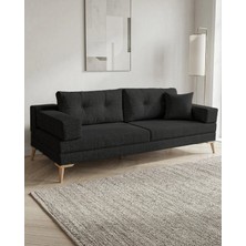 Velura Home & Living Zeri Yataklı Puzzle Modüler Köşe Koltuk Takımı & Köşe Takımı - Siyah - 124