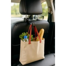 Daisy Store Koltuk Arkası Telefon Tutucu ve Araç Askılığı – 360° Dönebilen Ayarlı Headrest Mount – Araç Içi Tablet/telefon Tutucu + Çanta Askısı – Uyumlu
