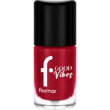 Flormar Good Vibes Yüksek Pigmentli & Parlak Bitişli Nefes Alabilen Oje
