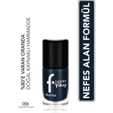 Flormar Good Vibes Yüksek Pigmentli & Parlak Bitişli Nefes Alabilen Oje