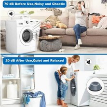 Daisy Store Çamaşır Makinesi Gürültü Engelleyici Kaymaz Titreşim Önleyici Kauçuk Ayak Pedleri Stoper 4 Adet Çamaşır Makinesi Ayağı