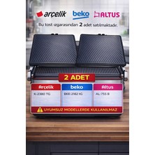 Arçelik Beko Bkk 2182 Tg Tost Makinesi Izgara Pişirme Yüzeyi Plate Plaka 2 Adet 9197059898